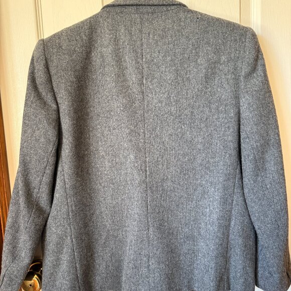 Vintage Gray Wool Blazer - Picture 5 of 6